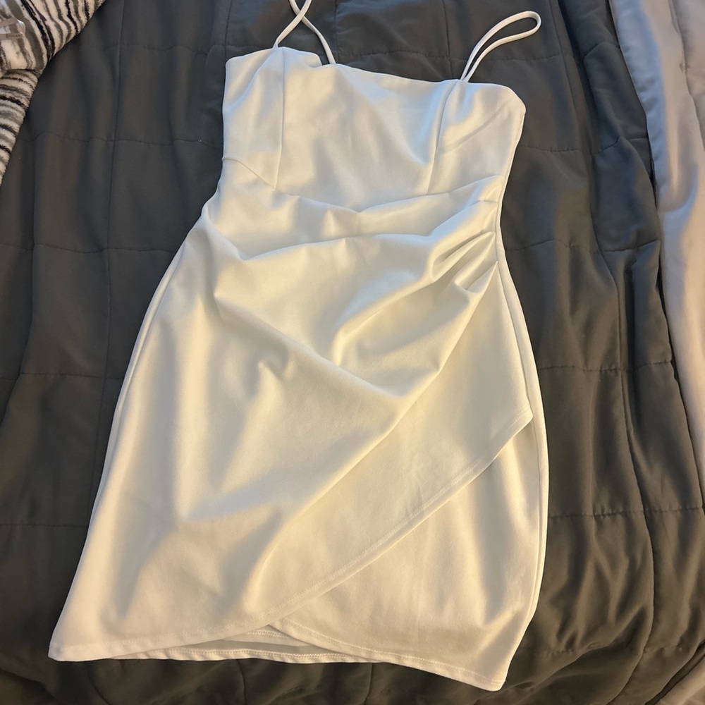 Windsor White Mini Dress with Spaghetti Straps